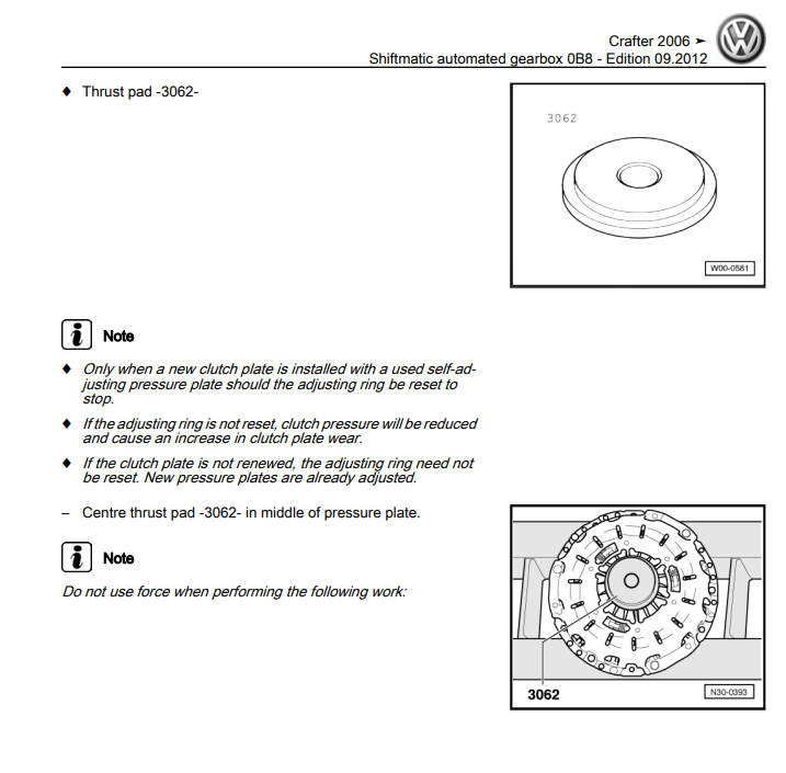 VW Crafter - Shiftmatic automated gearbox 0B8